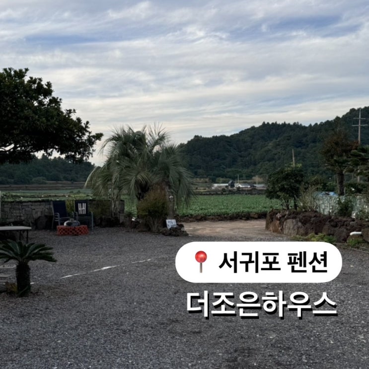  제주 안덕 서귀포 펜션 더조은하우스 가성비 복층 가족숙소 추천