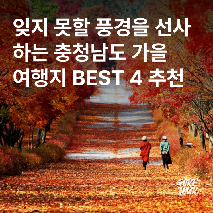  잊지 못할 풍경을 선사하는 충청남도 가을 여행지 BEST 4 추천