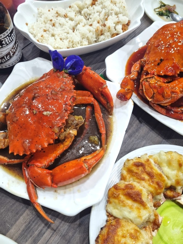  세부 막탄 맛집 마리바고 크랩 알리망오 세트