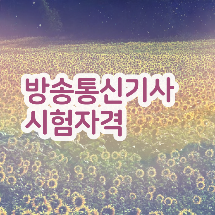  방송통신기사 2024 방송통신기사 시험응시자격 온라인 과정으로 편하게 준비한 노하우