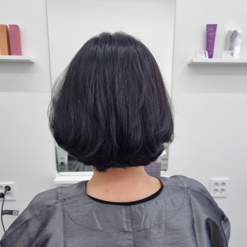 내흥동 군산미용실 새치염색 볼륨C컬 예쁨헤어