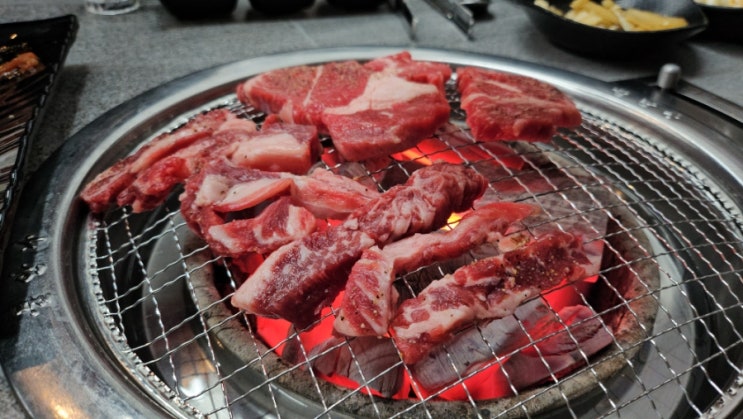  대전 서구 관저동 팔도갈비 소고기 무한리필 현지인 숯불갈비 맛집 마치광장 가성비 고기집