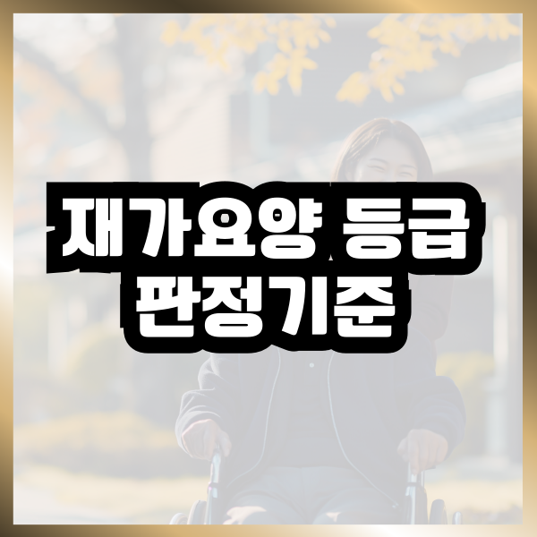  재가요양등급 기준과 인정조사표(다운로드)