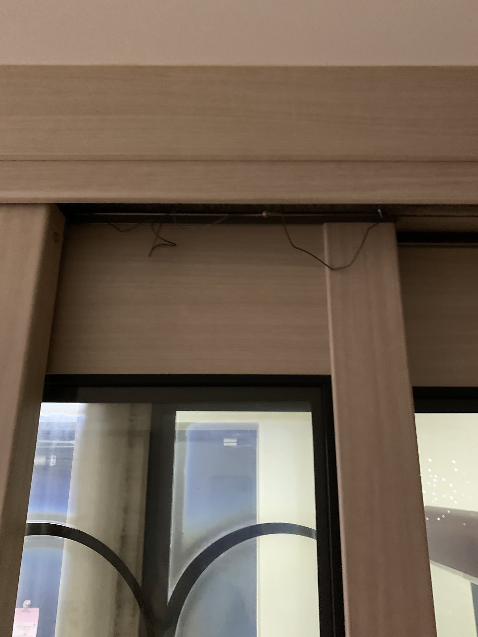 수원 아파트현관 3연동중문수리 와이어 끊어짐 교체