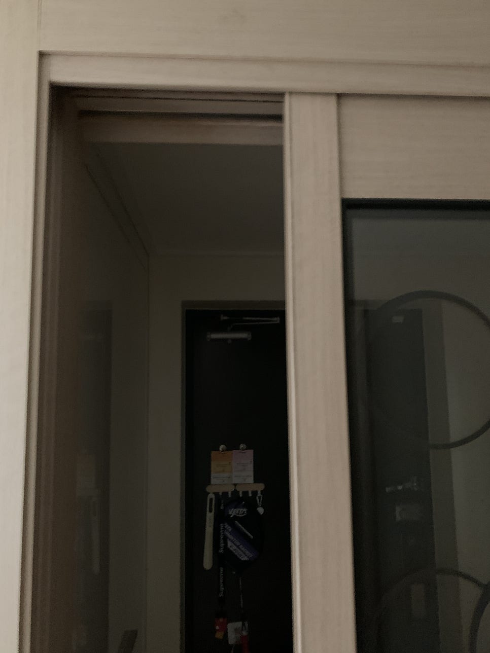 수원 아파트현관 3연동중문수리 와이어 끊어짐 교체