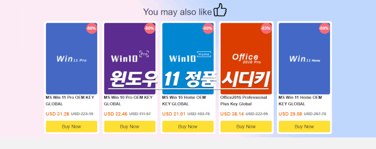 윈도우 11 pro 정품인증 시디키 저렴하게 구매하기 윈도우 11 pro 정품인증 시디키 저렴하게 구매하기
