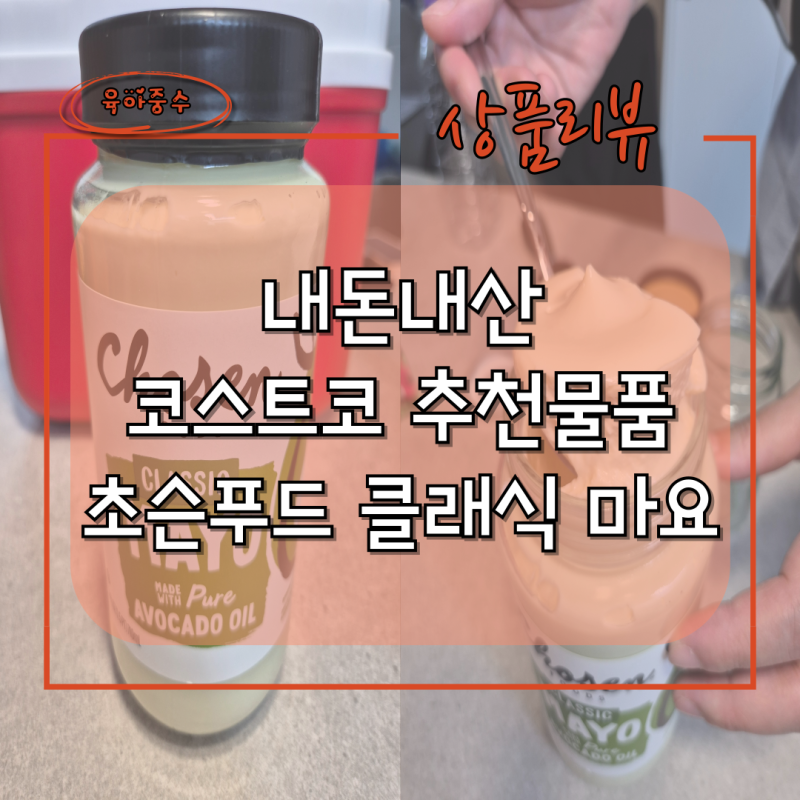 코스트코 추천물품 - 내돈내산 초슨푸드 클래식 마요(아보카도마요네즈) / 양배추샐러드 / 마....