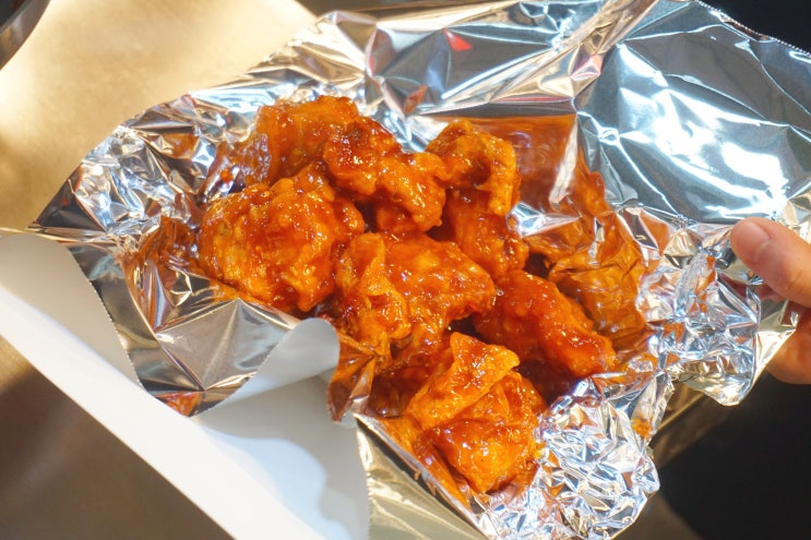  면목역맛집 면목시장 근처 치킨 돌격닭강정