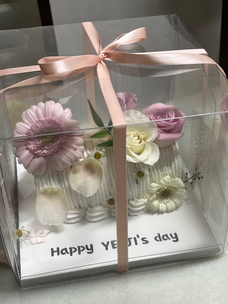  [중랑구] 중화역 생화 레터링케이크, 롤케이크 추천 "암오케익" 선물받은 후기
