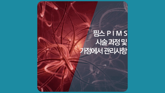  핌스치료 시술 후 주의사항