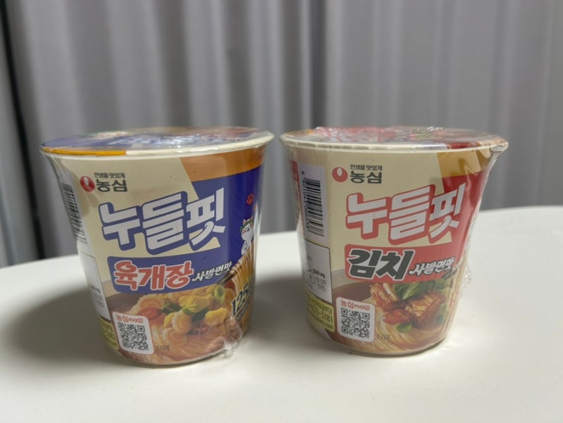 누들핏 육개장사발면 김치사발면 칼로리