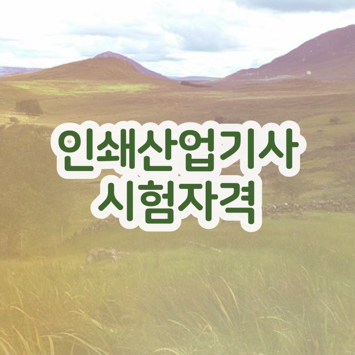  인쇄산업기사 2024 인쇄산업기사 취득자격 인강으로 간편하게 준비한 팁