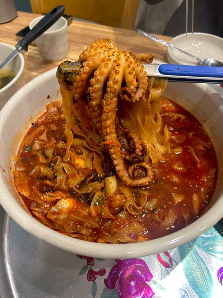  파주 운정 맛집 오봉집 낙지칼국수 칼낙지 메뉴 후기