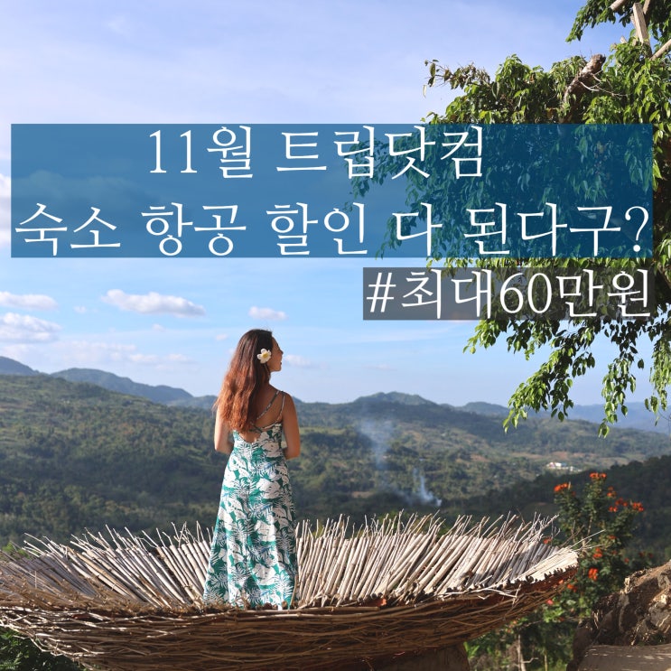  트립닷컴 할인코드 11월 항공권 우기 세부 가족 숙소 리조트