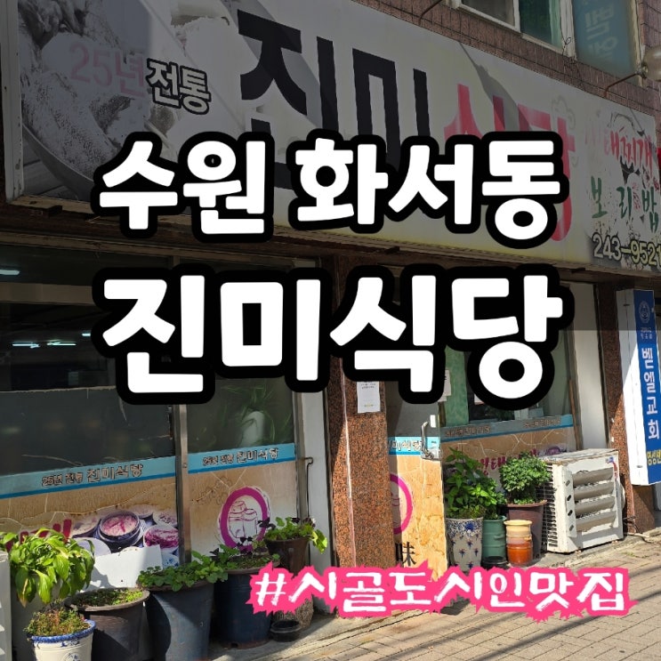  수원 점심에만 먹을 수 있는 진미식당 동태 생태찌개 현지인 맛집