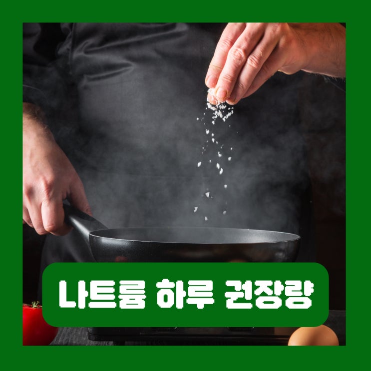  나트륨 하루 권장량 성인 1일 염분 섭취 줄여야 하는 이유