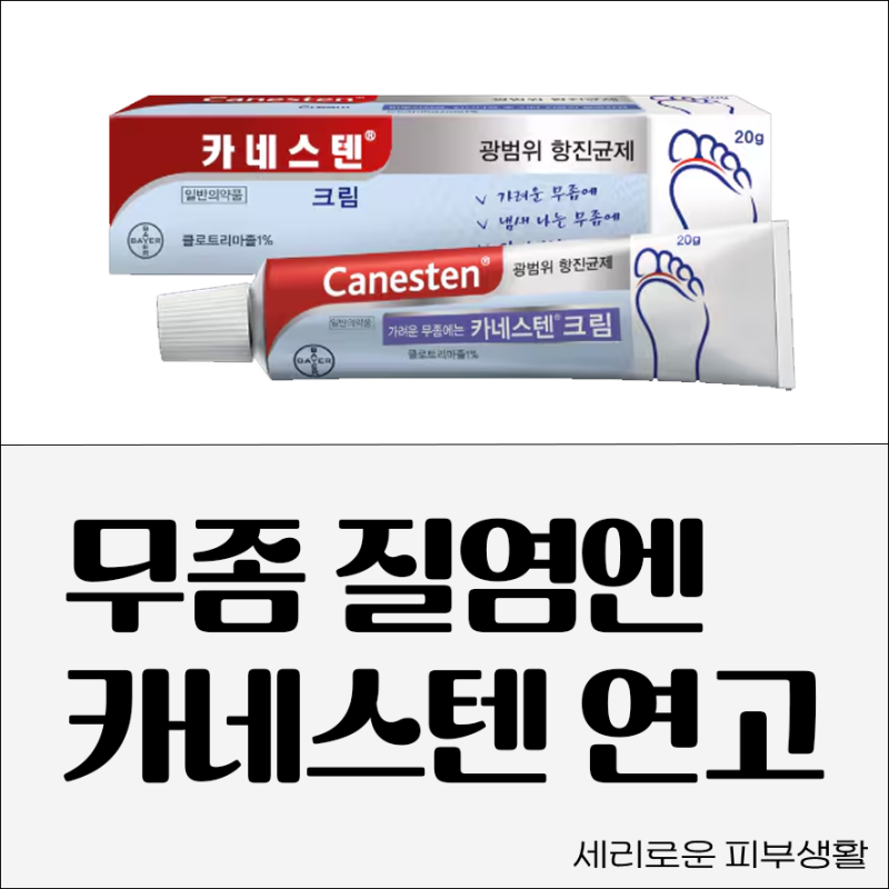 카네스텐 연고 사용법 효능 부작용 가격은 (무좀, 질염)