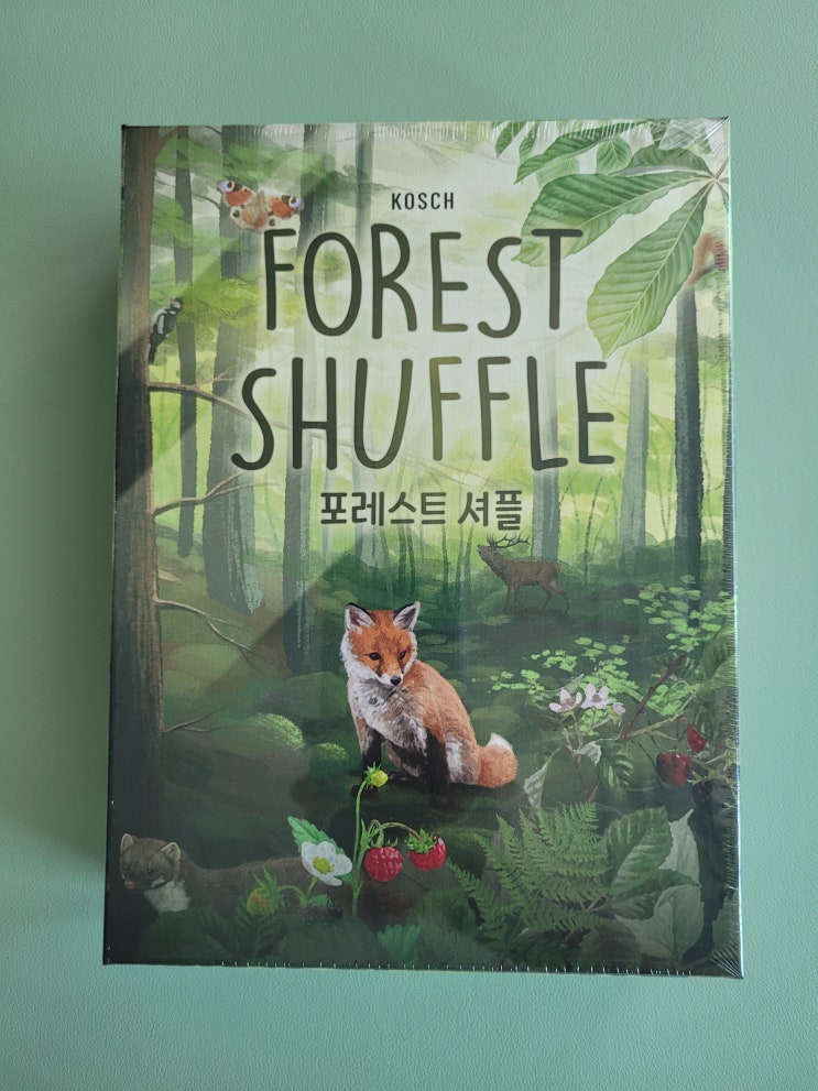  보드게임 포레스트 셔플 개봉기. 박스 크기, 보드 크기 및 슬리브 정보