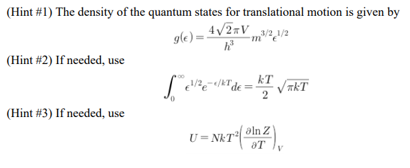  [문제/통계열역학] Maxwell-Boltzmann statistics