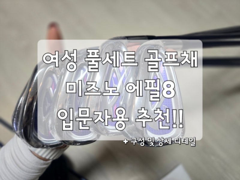 여성 가성비 골프채 풀세트 입문용 추천! 미즈노 에필8 남편(내)돈내산