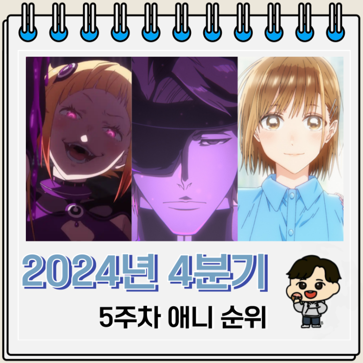 2024년 4분기 Top 62 일본 애니 순위 2024년 4분기 Top 62 일본 애니 순위