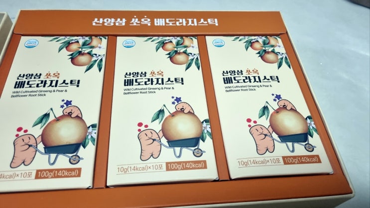  목 건강 지키는 특별한 선물, 산양삼 쏘옥 배도라지 스틱 후기