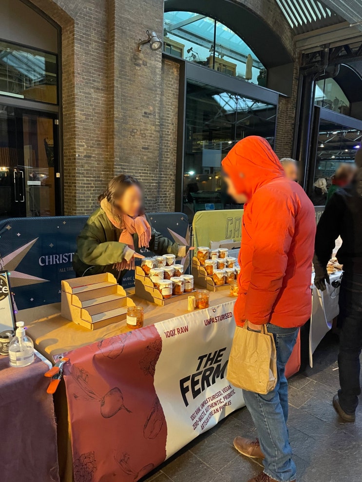  런던 여행 파머스 마켓에서 비건 김치 팔아보기 The Ferm London