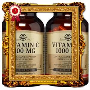인기 있는 솔가 비타민 C 1000mg 베지터블 캡슐, 100정, 2개