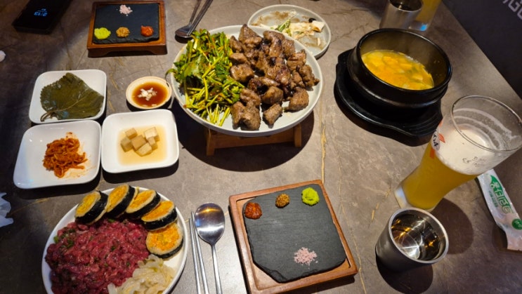  [강남역 맛집] 커플세트 묵은지 육회, 황제 갈비 - 육미안 강남점