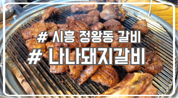  시흥시 정왕동 맛집 숯불향이 매력적인 구워주는 생갈비 나나돼지갈비