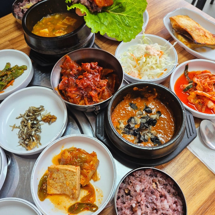  서산 터미널 맛집 뿐이네식당-제육볶음이 맛있는 우렁쌈밥 한정식에 담은 맛과 정성