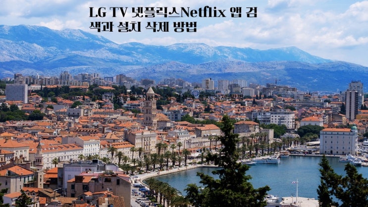  LG TV 넷플릭스Netflix 앱 검색과 설치 삭제 방법