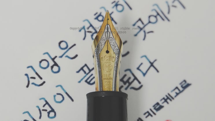  이성이 끝나는 곳 (몽블랑 마이스터스튁 149 M닙 만년필로 필사하기)