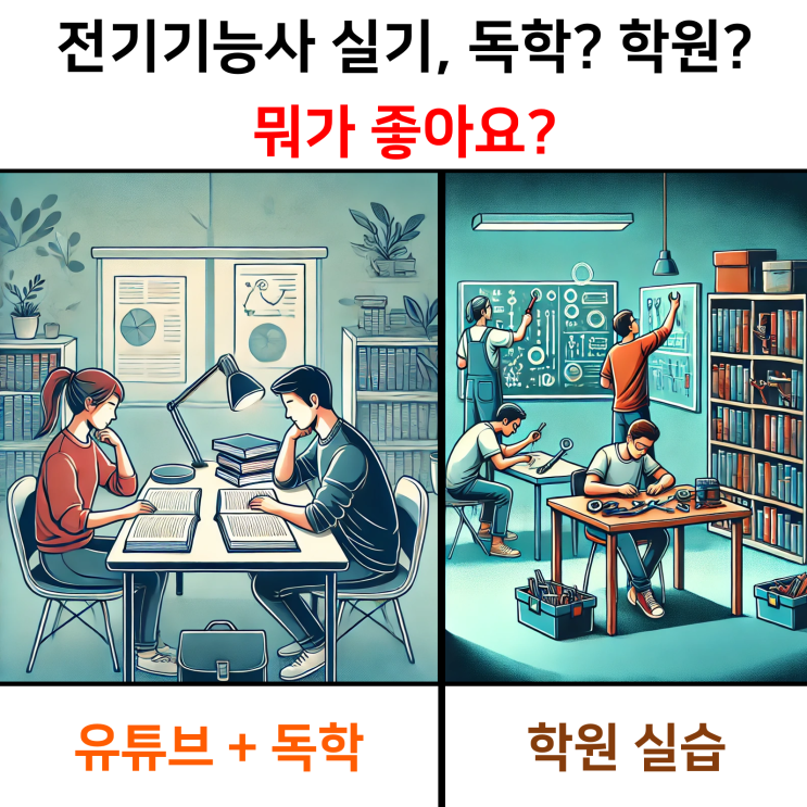  전기기능사 실기 독학이냐 학원이냐. 정답은 여기에 (꿀팁 대방출)