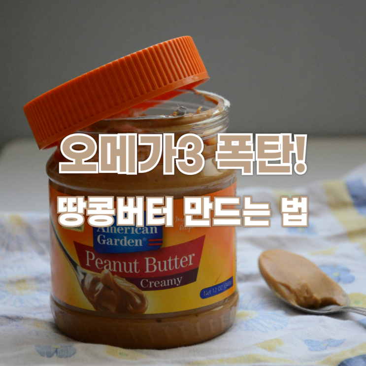  오메가3 폭탄! 땅콩버터 만드는 법 레시피: 땅콩버터의 효능