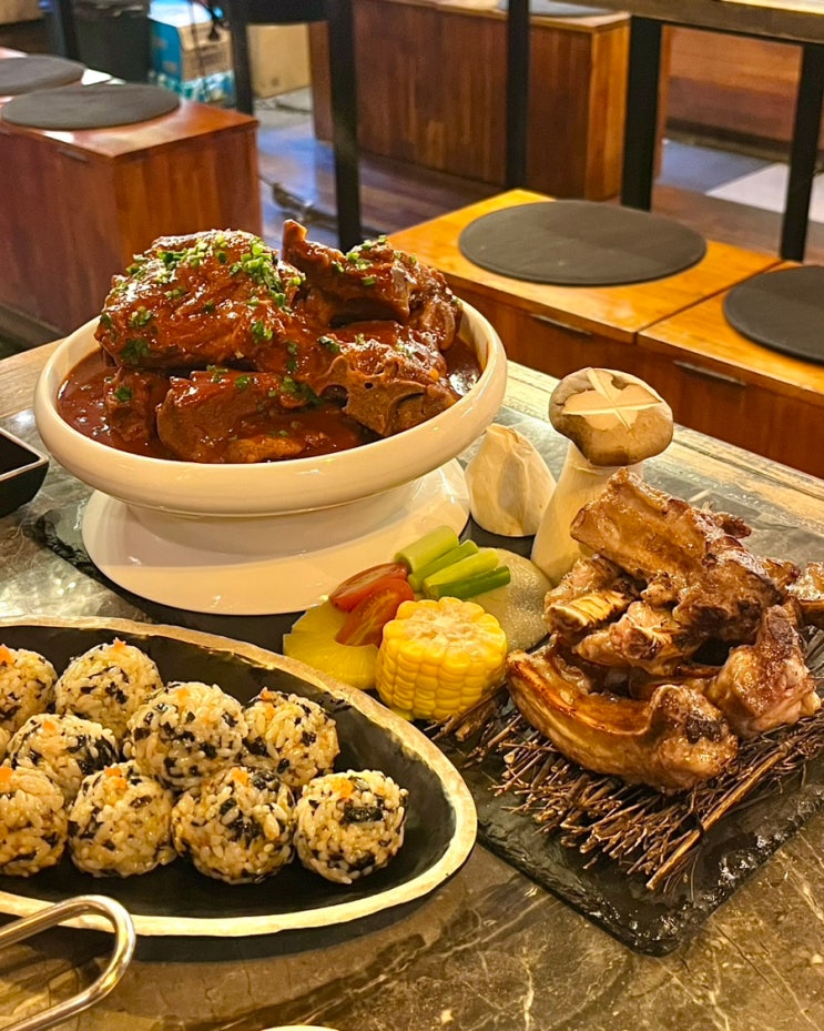  부산대 고기집 고담 뼈구이 쪽갈비 세트 맛집