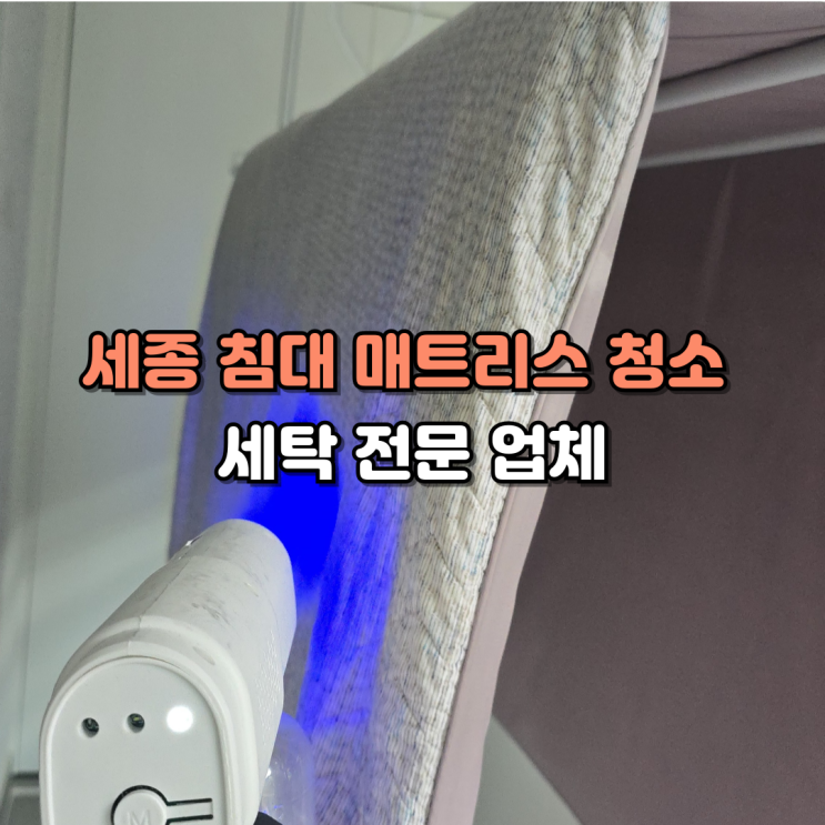  세종 침대 매트리스 청소 전문업체