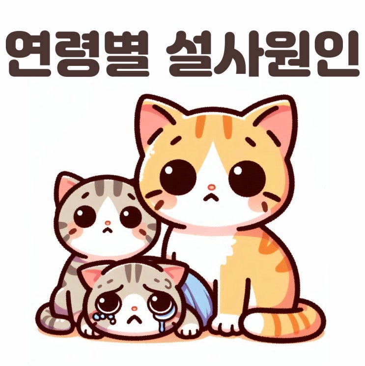  고양이 연령별 설사의 대표원인과 대처방안