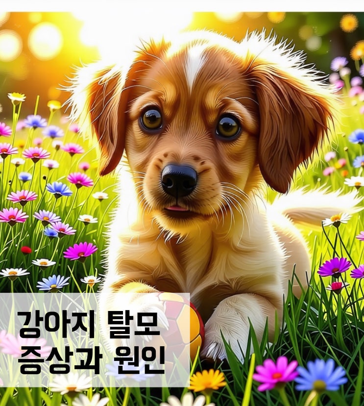  강아지 탈모 증상과 원인 및 해결법