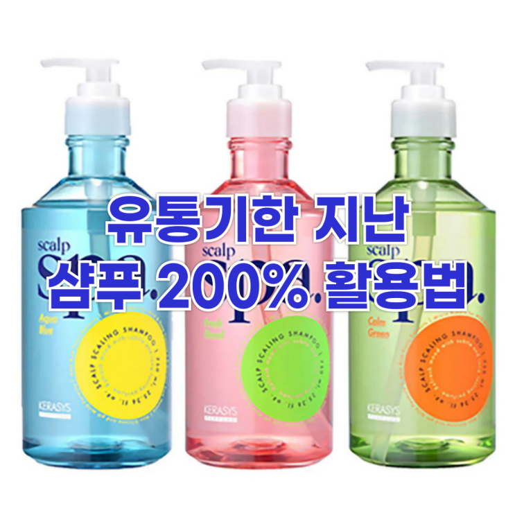  버리긴 아까운 유통기한 지난 샴푸 200% 활용법
