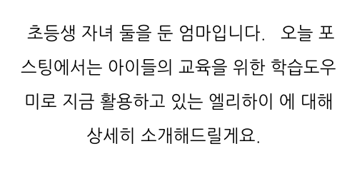  11세 엘리하이 가격 재미있게