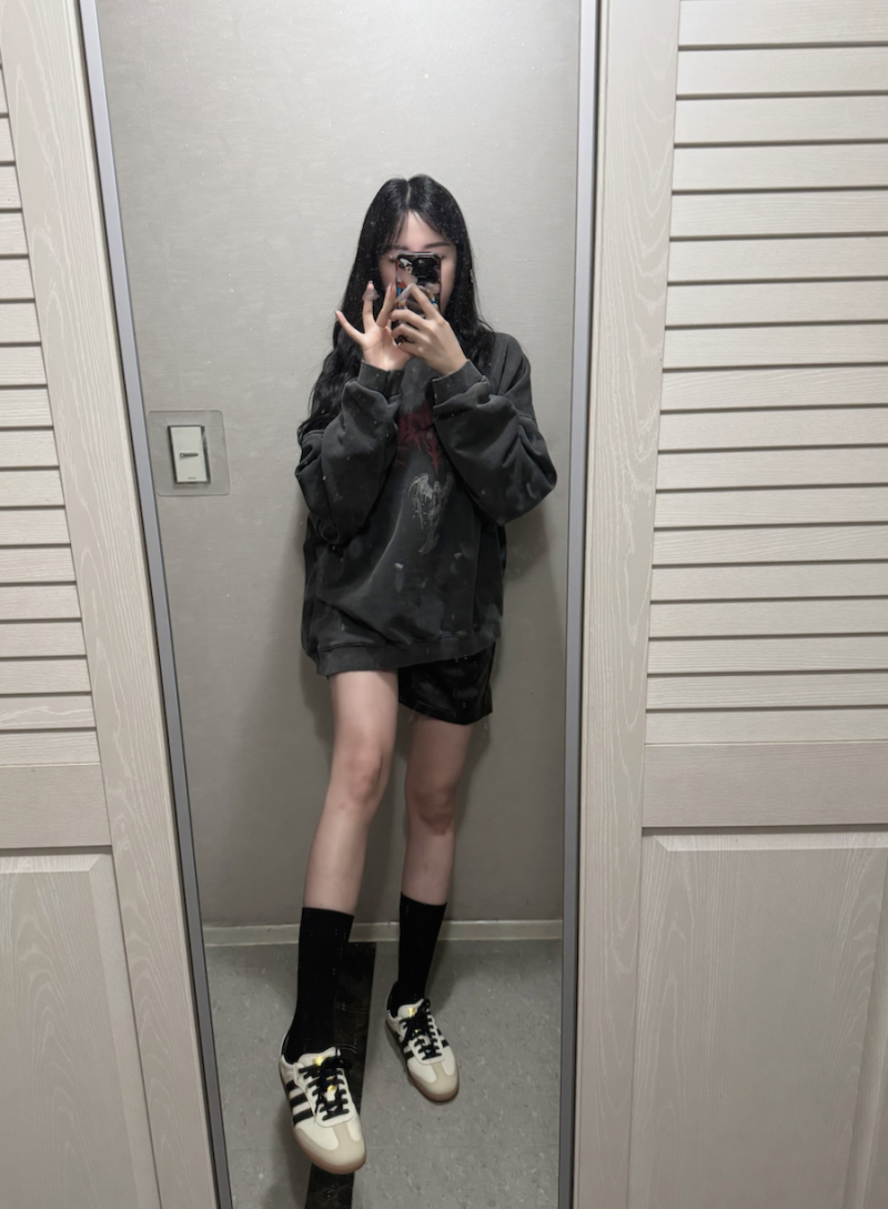 [아디다스 삼바] adidas samba OG 크림화이트 코어 블랙 데일리룩 코디 & 사이즈 팁 가을신발추천