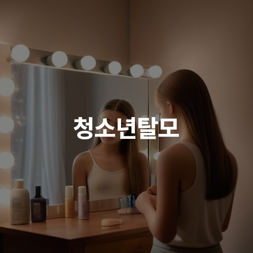 청소년탈모 원인과 치료법 생활습관 개선 방법