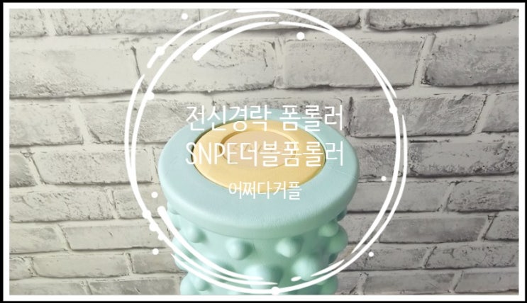  작지만 강하다! 우리집 홈트 필수품이 된 SNPE더블폼롤러