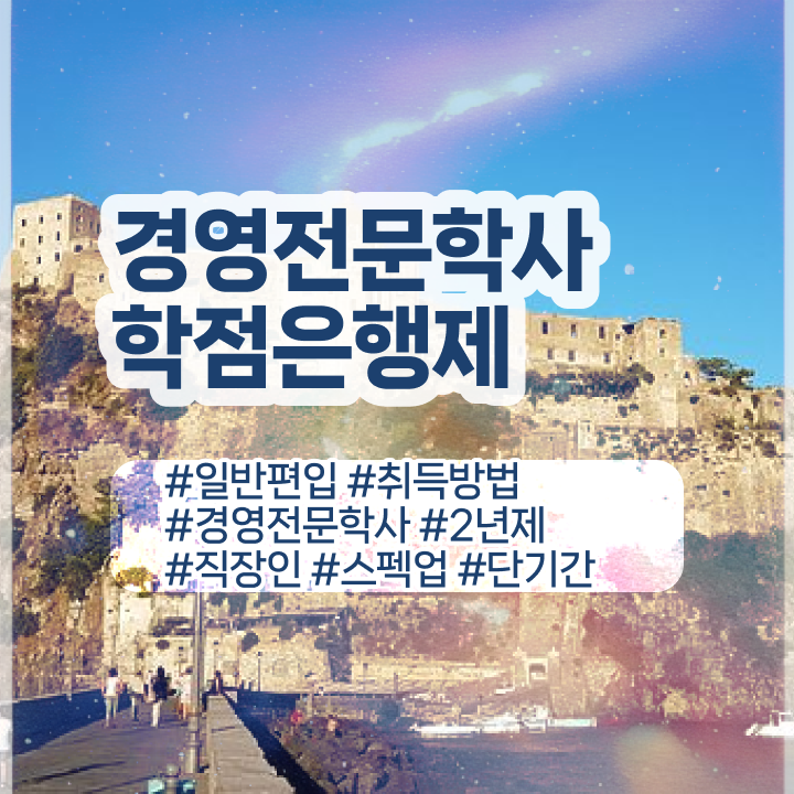 학점은행제 경영학 과목 , 경영학 학위 비전공자도 간단하게 성공한 노하우