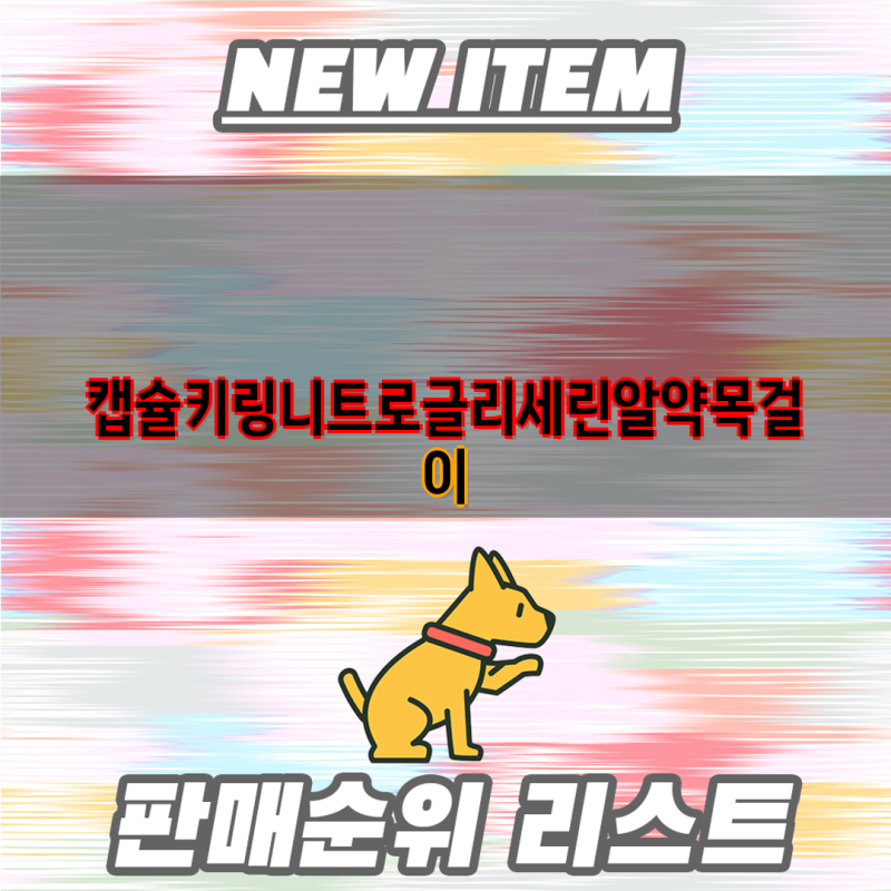 니트로글리세린 알약 보관, 안전하고 편리하게! | 캡슐 키링, 목걸이, 방수, 방진, 생명 구조, ....
