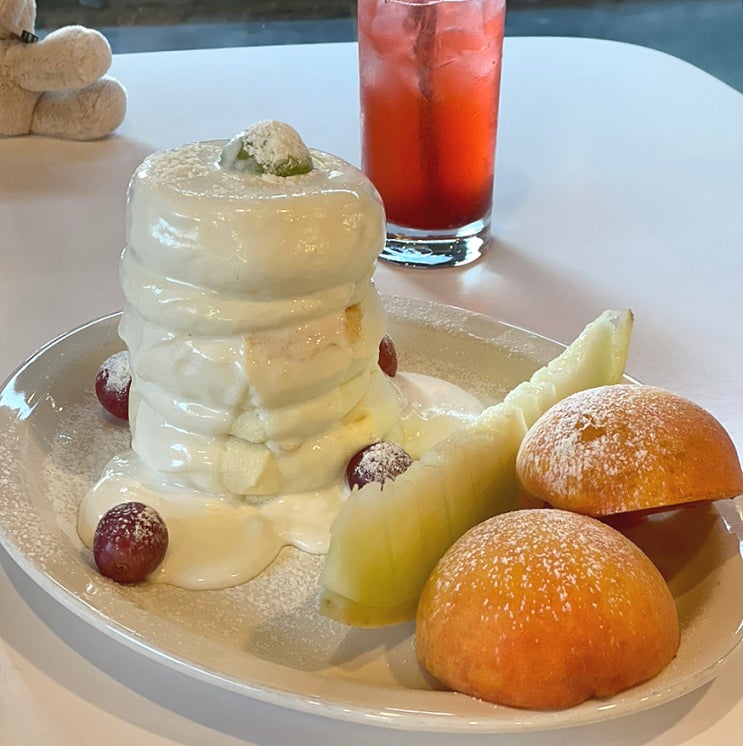  전주한옥마을 카페 물왓동네:제철과일 몽글 수플레 맛집