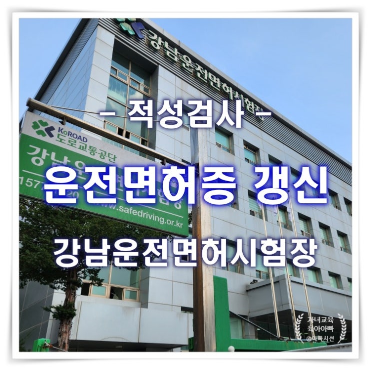  운전면허 적성검사 갱신 - 강남운전면허시험장 면허증 수령