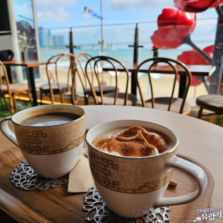  광안리 비엔나커피 광안대교 뷰 경치 좋은 카페
