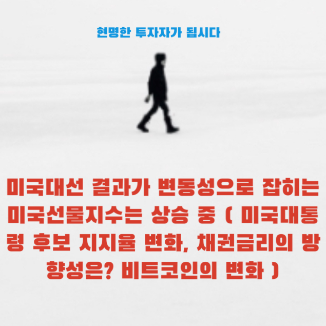 미국<b>대선</b> 결과가 변동성으로... 미국대통령 <b>후보 지지율 변화</b>... 